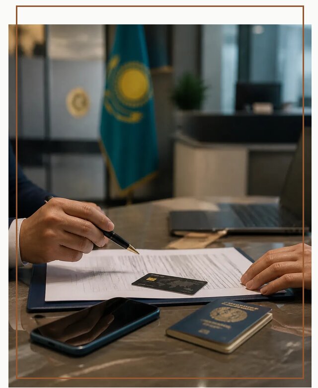 Открытие счета и банковской карты в Казахстане в Новосибирске